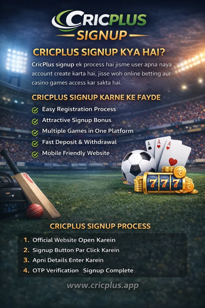 cricplus signup